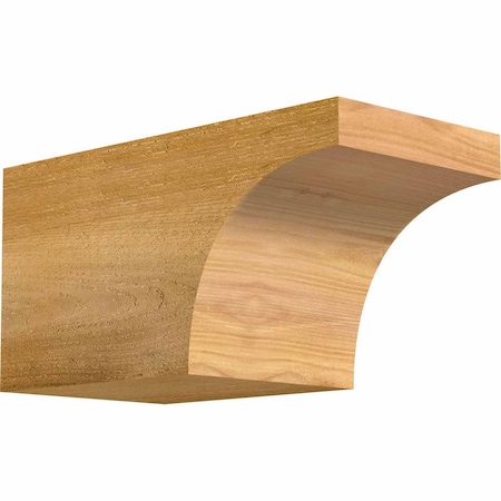 Ekena Millwork Huntington Rough Sawn Rafter Tail, Western Red Cedar, 6"W x 6"H x 12"L RFT06X06X12HUN00RWR